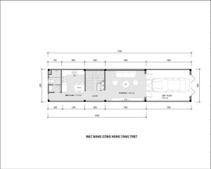 Nhà phố 4x12m_1 trệt_2 lầu_mái bê tông
